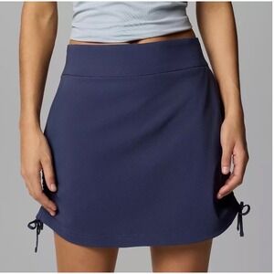 Columbia Women's All Seasons Ruched Navy Blue Skort Sz Medium Outdoor Hiking